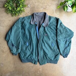 Vintage Patagonia Shelled Synchilla Jacket Teal Green Distressed Mens XL